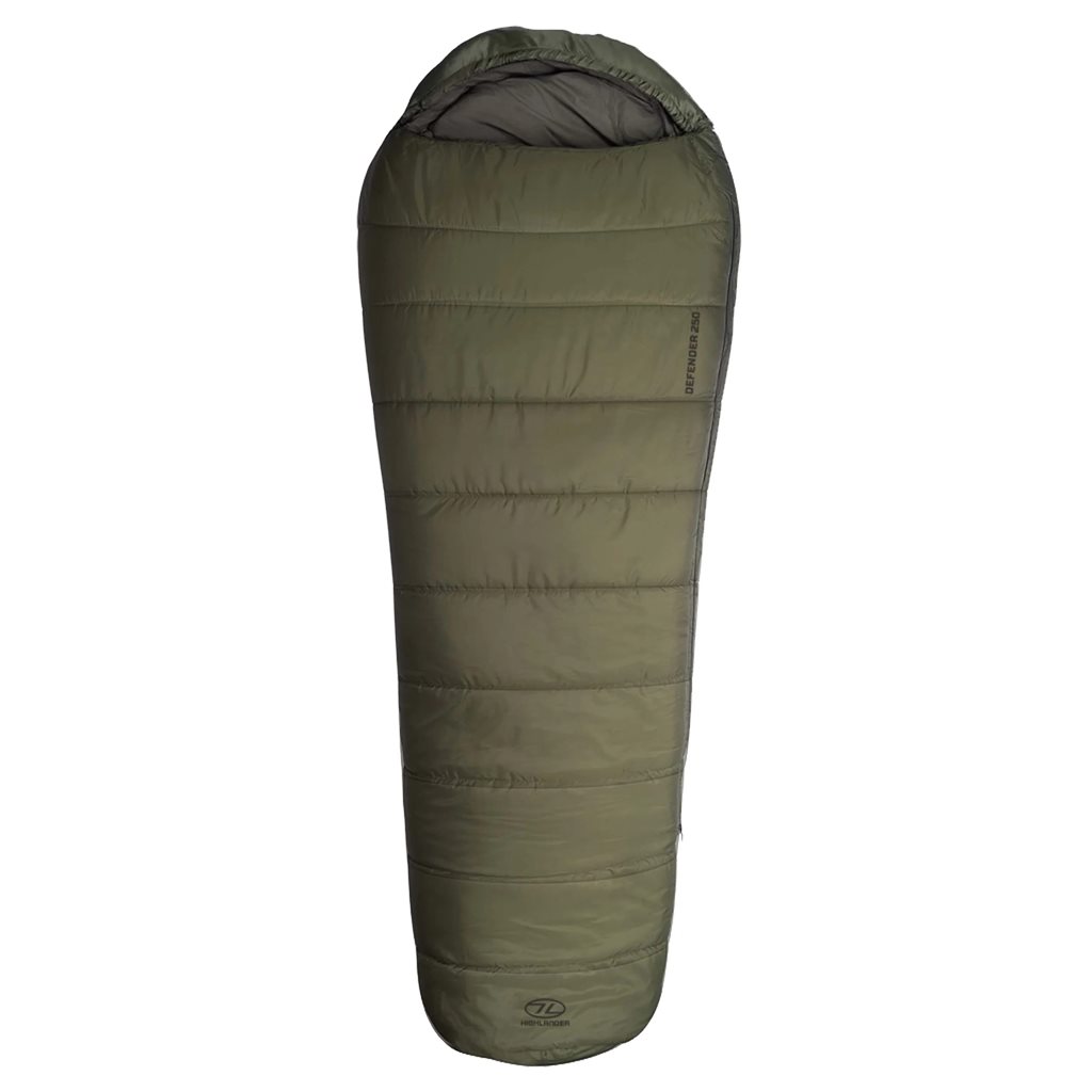 Levně HIGHLANDER spacák mumie třísezonní DEFENDER 250 ZELENÝ
