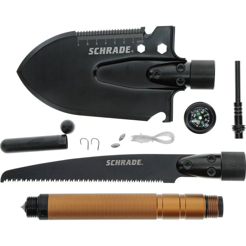 Levně SCHRADE sada lopatka s pilou a SURVIVAL příslušenstvím