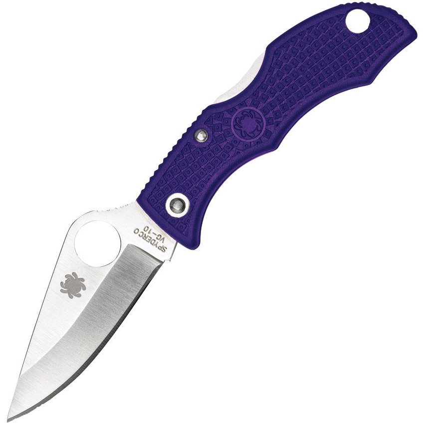 Levně Spyderco nůž zavírací LADYBUG hladké ostří FIALOVÝ