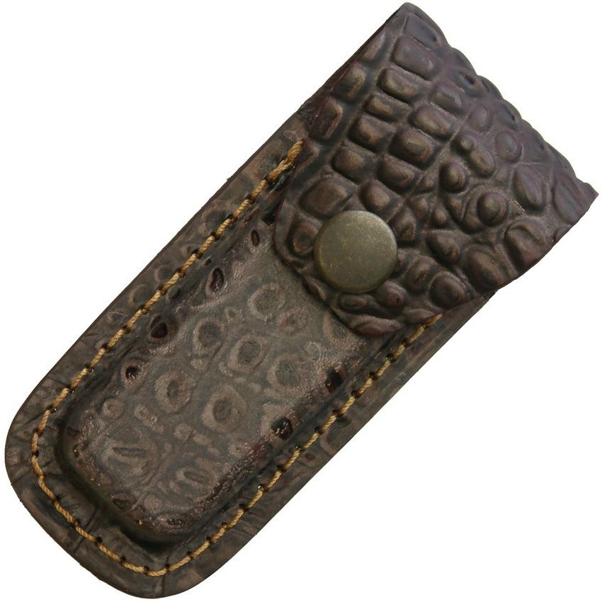 Levně SHEATHS pouzdro opaskové CROCODILE na zavírací nůž KOŽENÉ