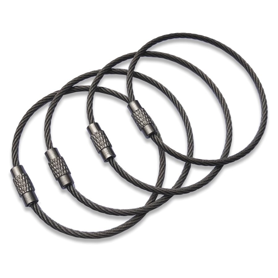 Levně Kabel se zámkem 4 kusy