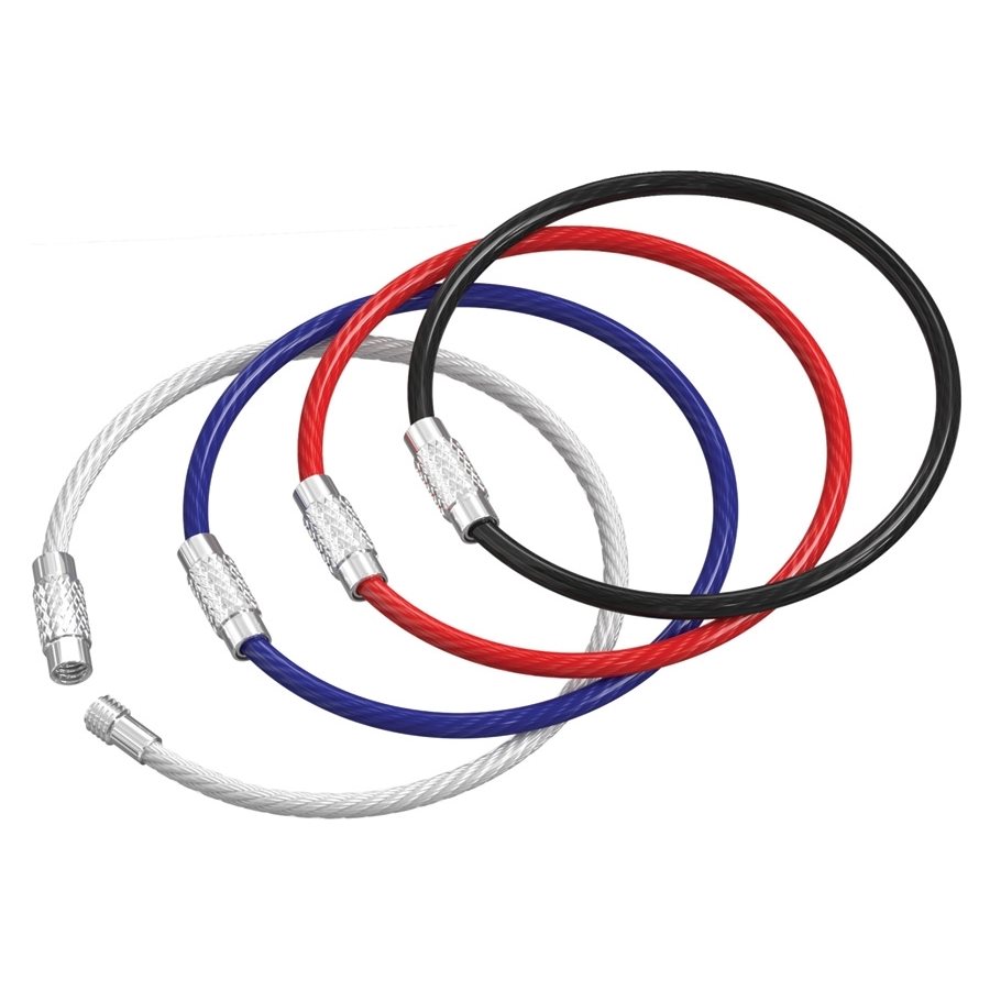 Levně Kabel se zámkem 4 kusy BAREVNÝ