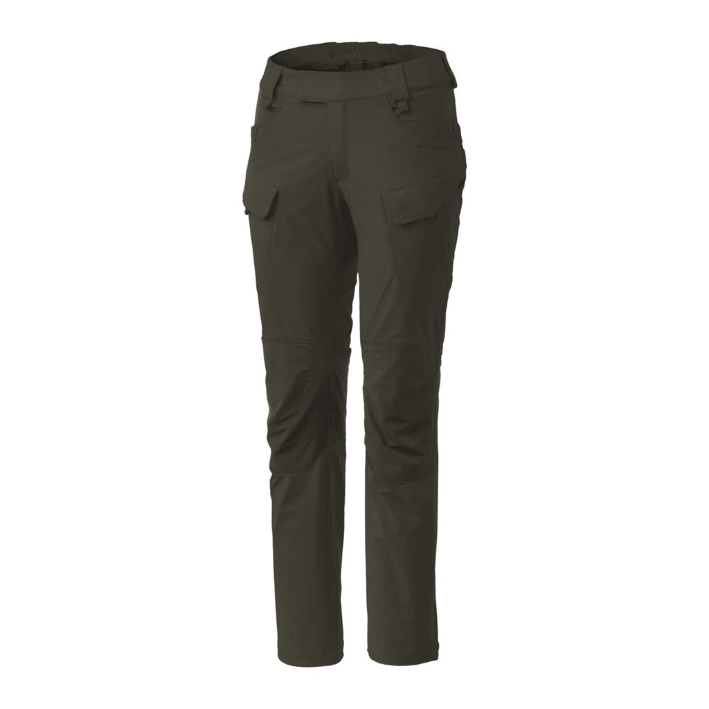 Levně Kalhoty dámské OUTDOOR TACTICAL® softshell TAIGA GREEN