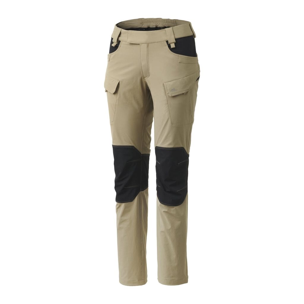 Levně Kalhoty dámské OUTDOOR TACTICAL® softshell KHAKI/ČERNĚ