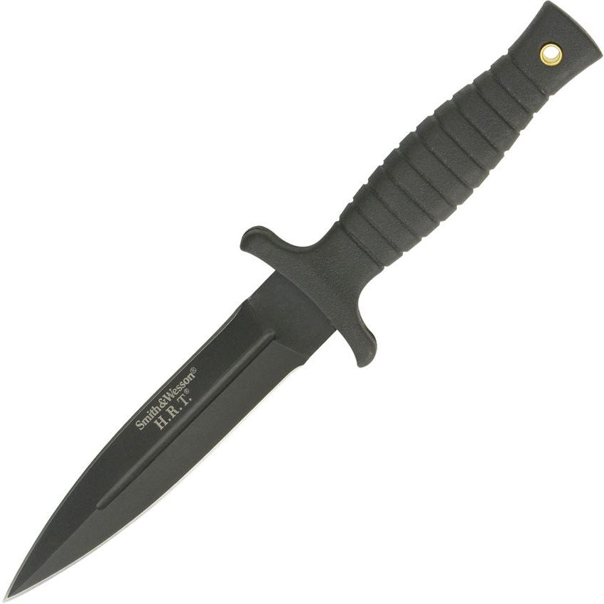 Levně Nůž SMITH & WESSON H.R.T.9 pevná čepel ČERNÝ