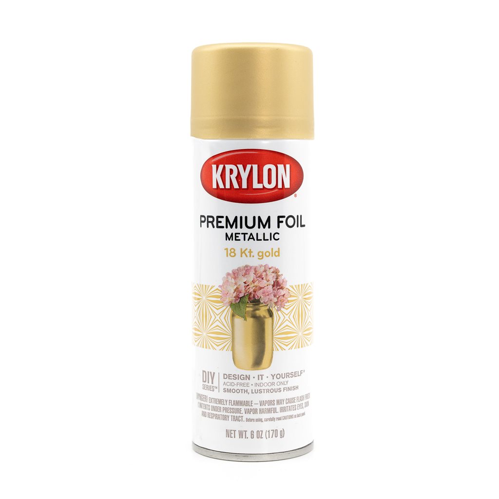 Levně Barva KRYLON Premium Foil metalická ve spreji GOLD-ZLATÁ 18KT