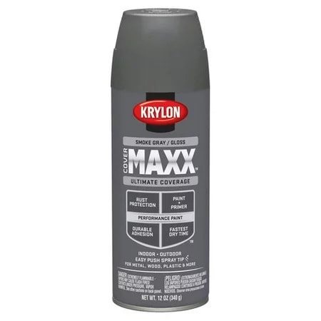 Levně Barva KRYLON COVERMAXX® krycí maskovací ve spreji ŠEDÁ LESKLÁ