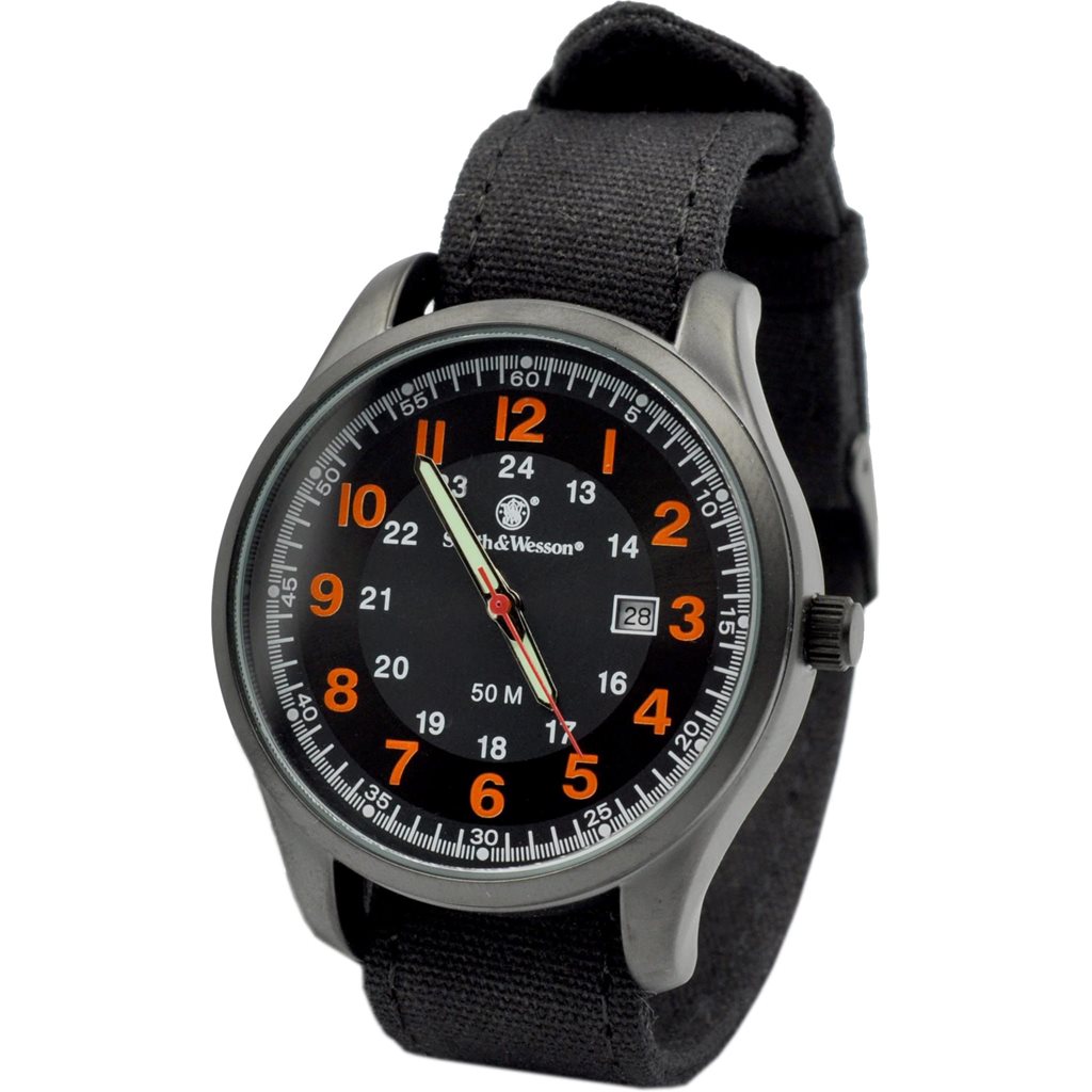 Levně Smith & Wesson hodinky CADET ORANŽOVÉ