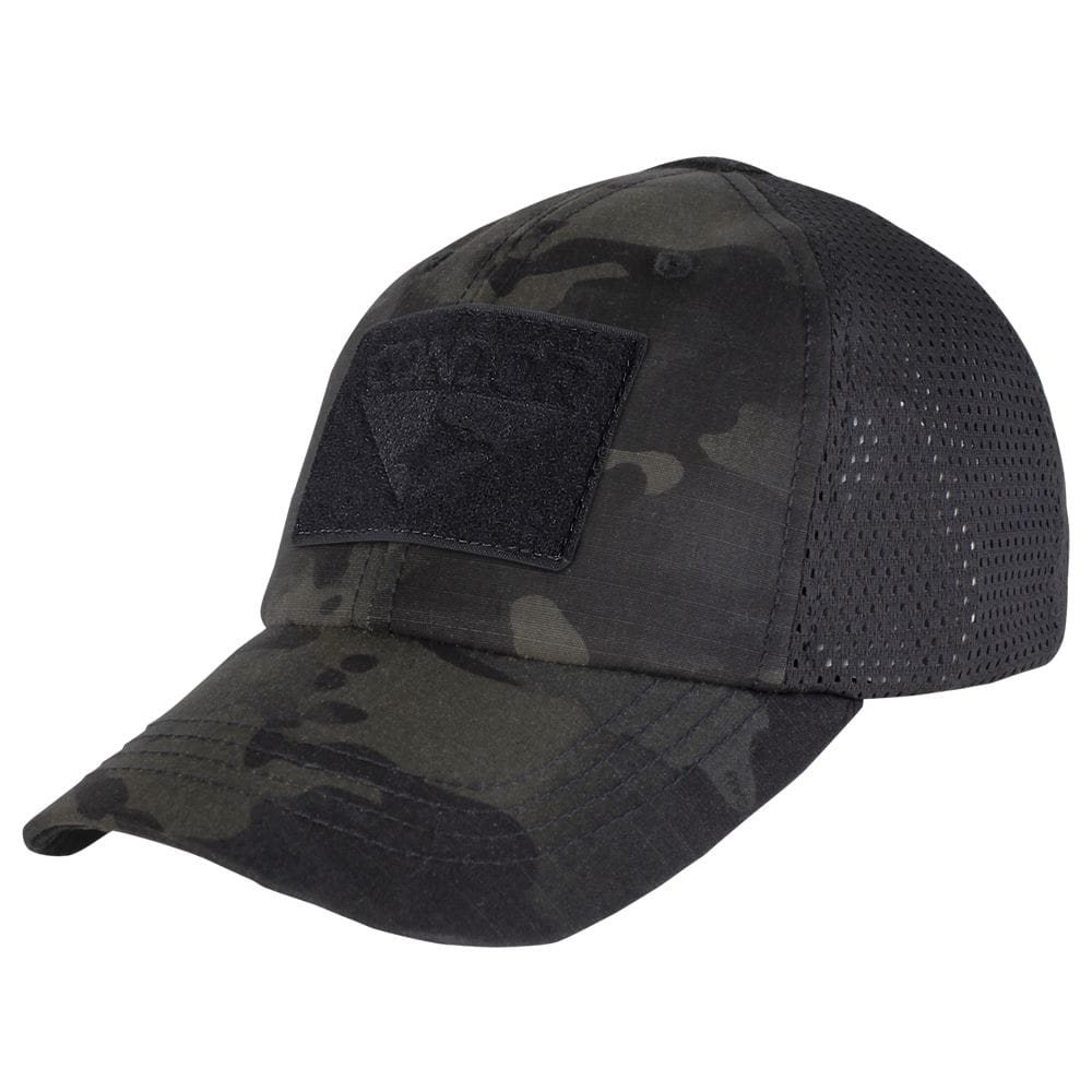 Levně CONDOR OUTDOOR čepice OPERATOR MESH s velcro panely MULTICAM BLACK