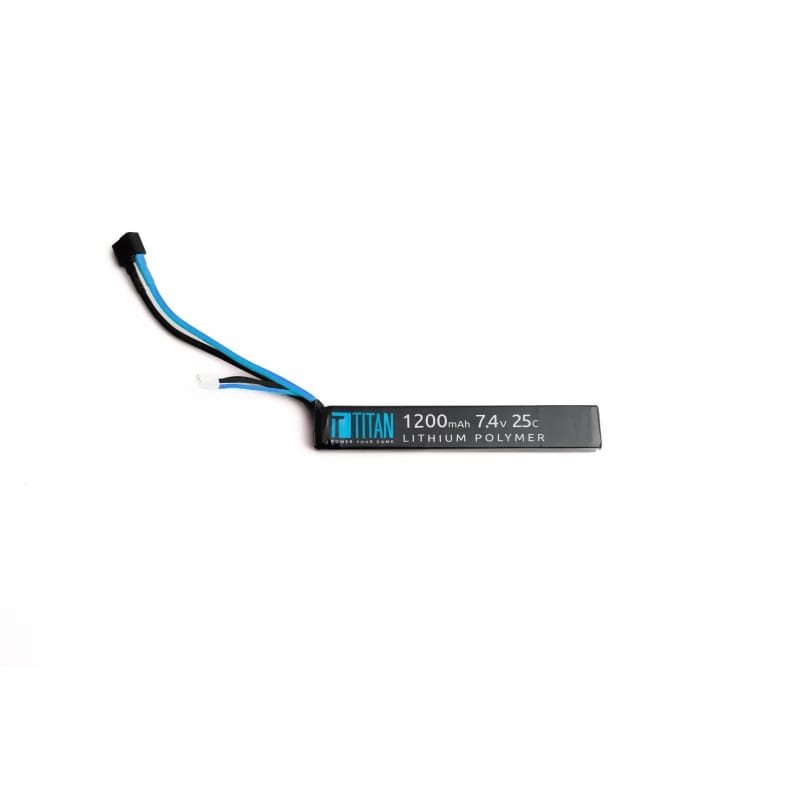 Levně TITAN akumulátor Li-Pol 7,4V 1200mAh, 25C (Dean-T) - Stick (buffer)