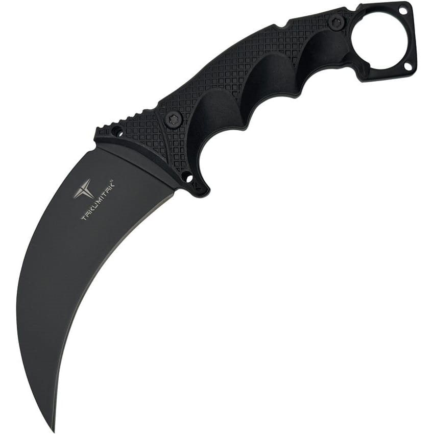 Levně Nůž karambit s pevnou čepelí MIDNIGHT s pouzdrem ČERNÝ