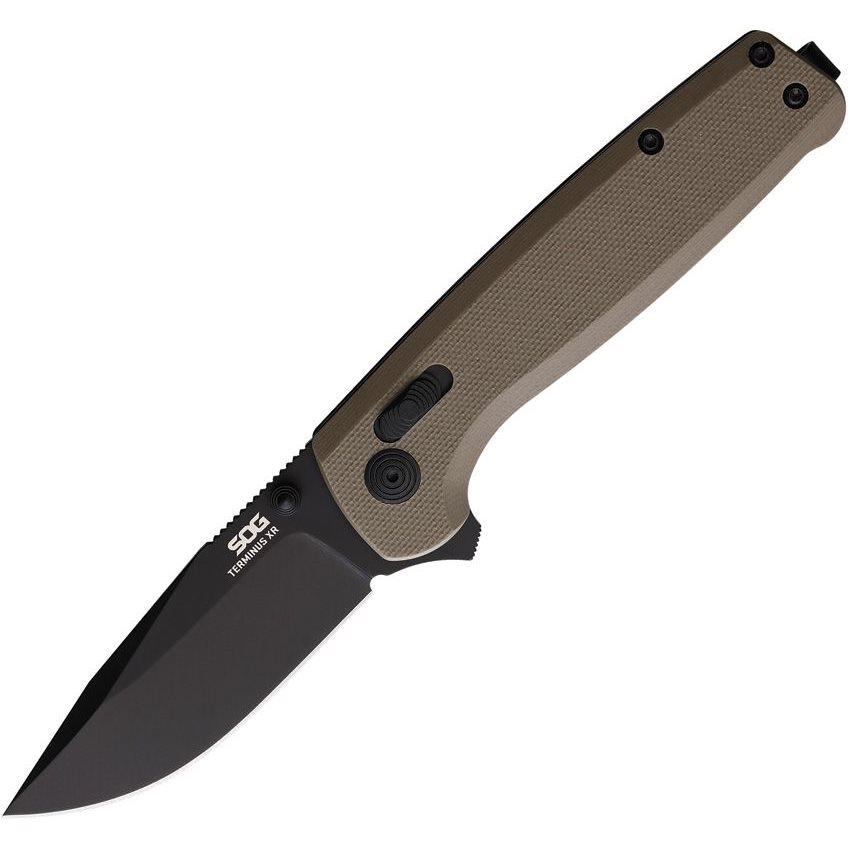 Levně SOG nůž zavírací TERMINUS XR G10 FDE