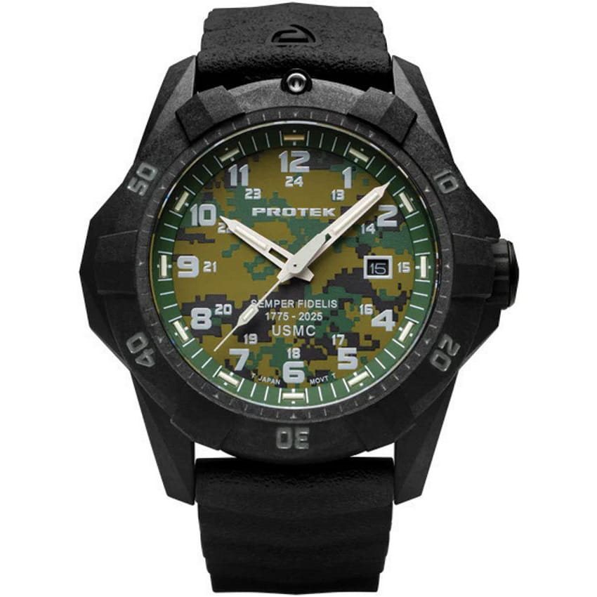 Hodinky USMC DIVE 250th 300 m ČERNÉ