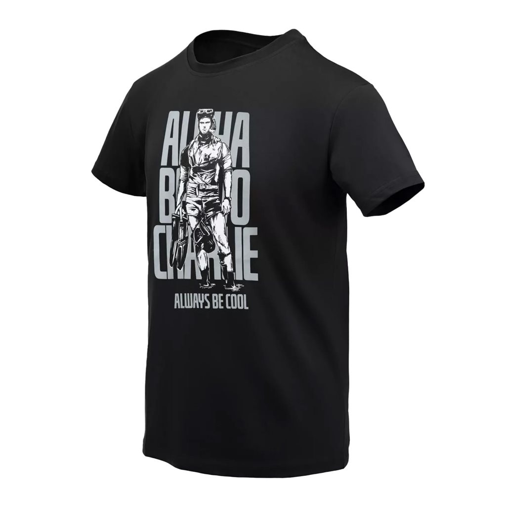 Levně Triko ALFA BRAVO CHARLIE ČERNÉ