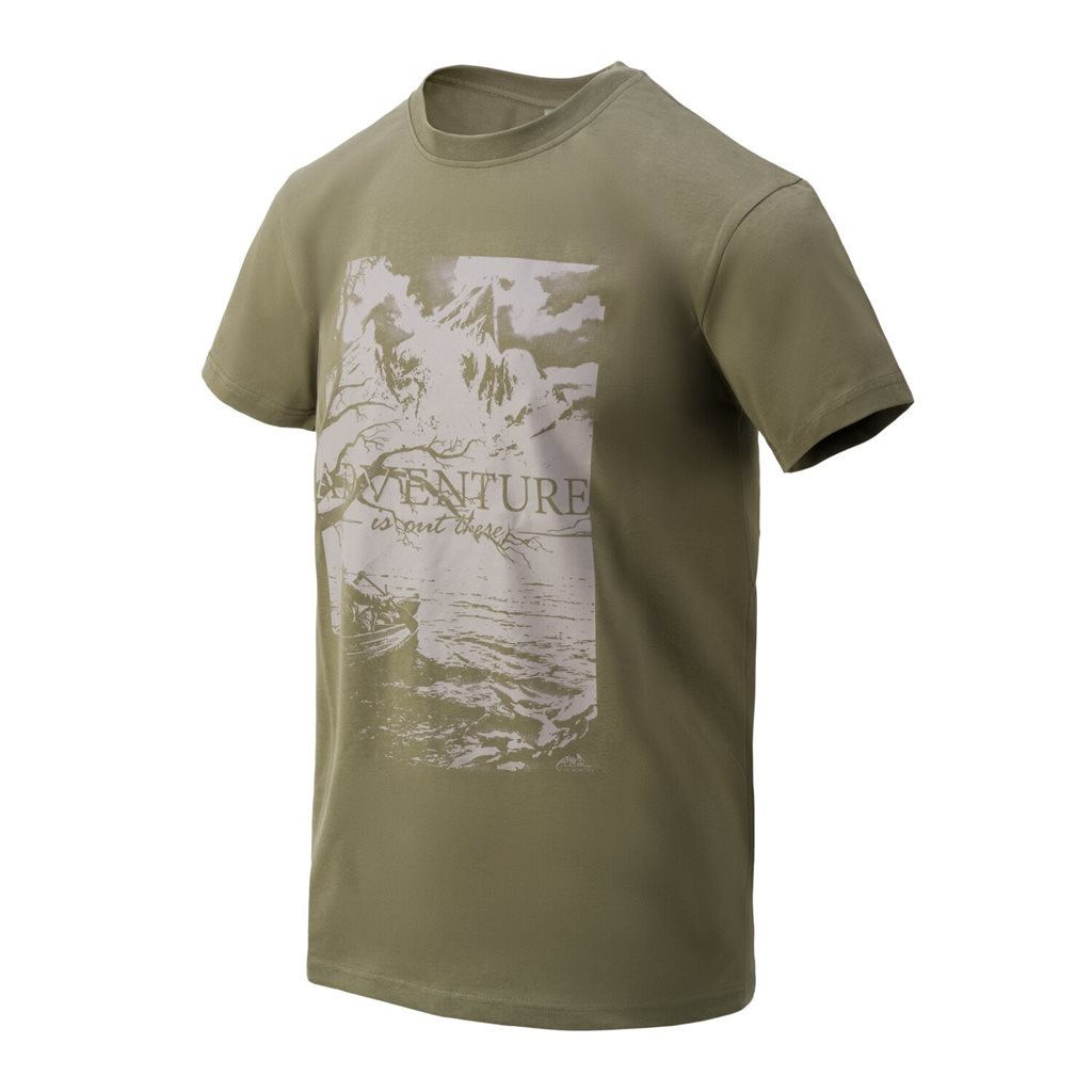 Levně Triko ADVENTURE IS OUT THERE OLIVE GREEN