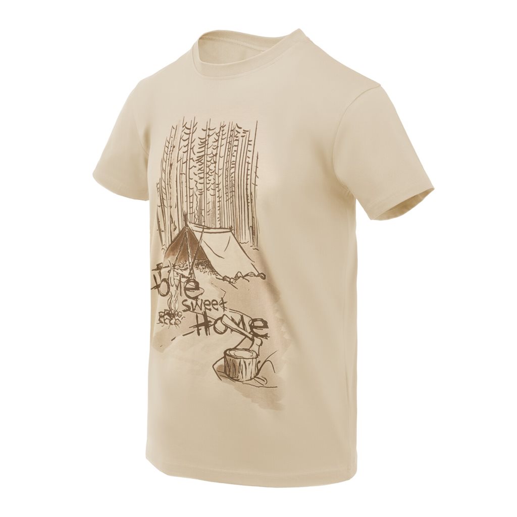 Levně Triko HOME SWEET HOME KHAKI