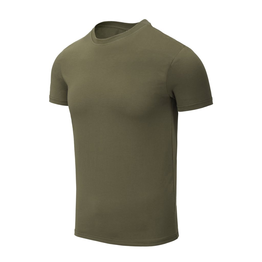 Levně Triko ORGANIC SLIM OLIVE GREEN