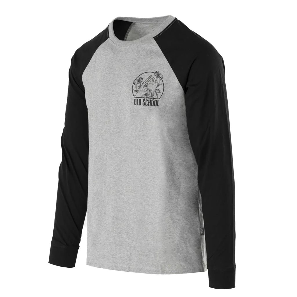 Triko OLD SCHOOL s dlouhým rukávem ŠEDÁ MELANŽ vel. 3XL
