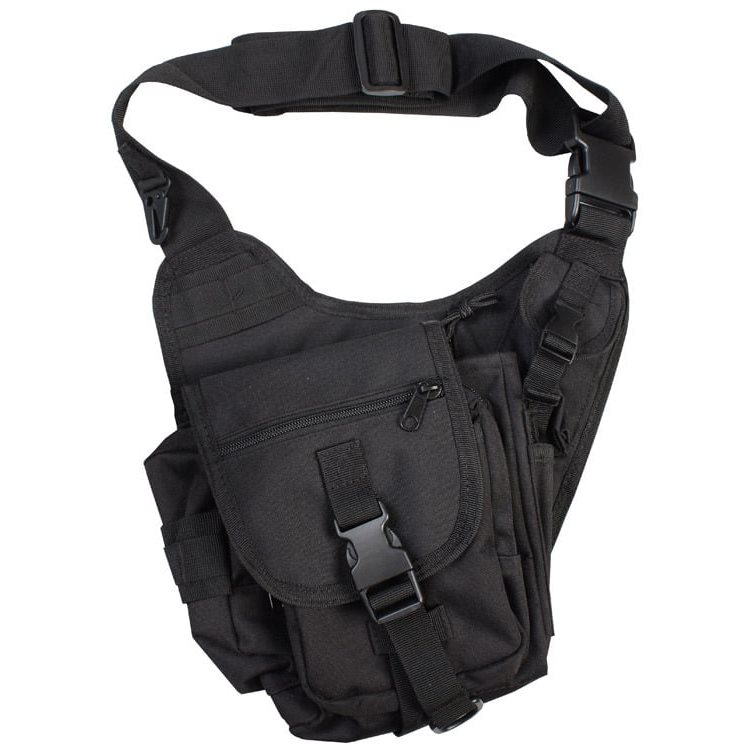 Levně KOMBAT taška taktická SHOULDER přes rameno ČERNÁ