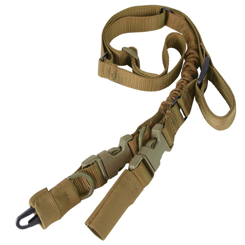 Levně CONDOR OUTDOOR popruh zbraňový STRYKE jedno/dvoubodový COYOTE BROWN