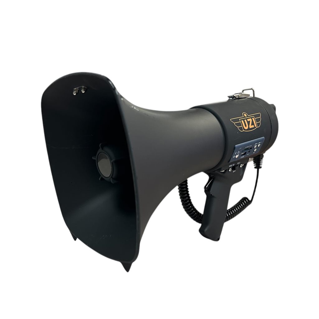 Levně UZI megafon SQUARED CONE 50W s BlueTooth ČERNÝ