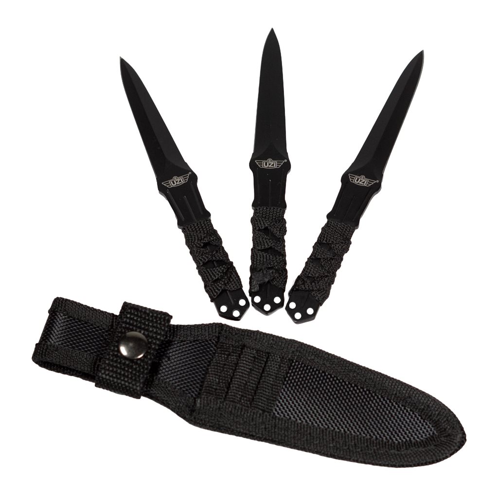 Levně UZI nůž vrhací set 3 kusů s pouzdrem
