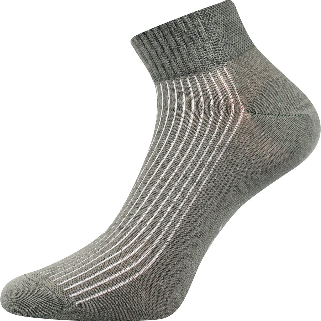Ponožky sportovní krátké SETRA set 3ks světle ZELENÉ