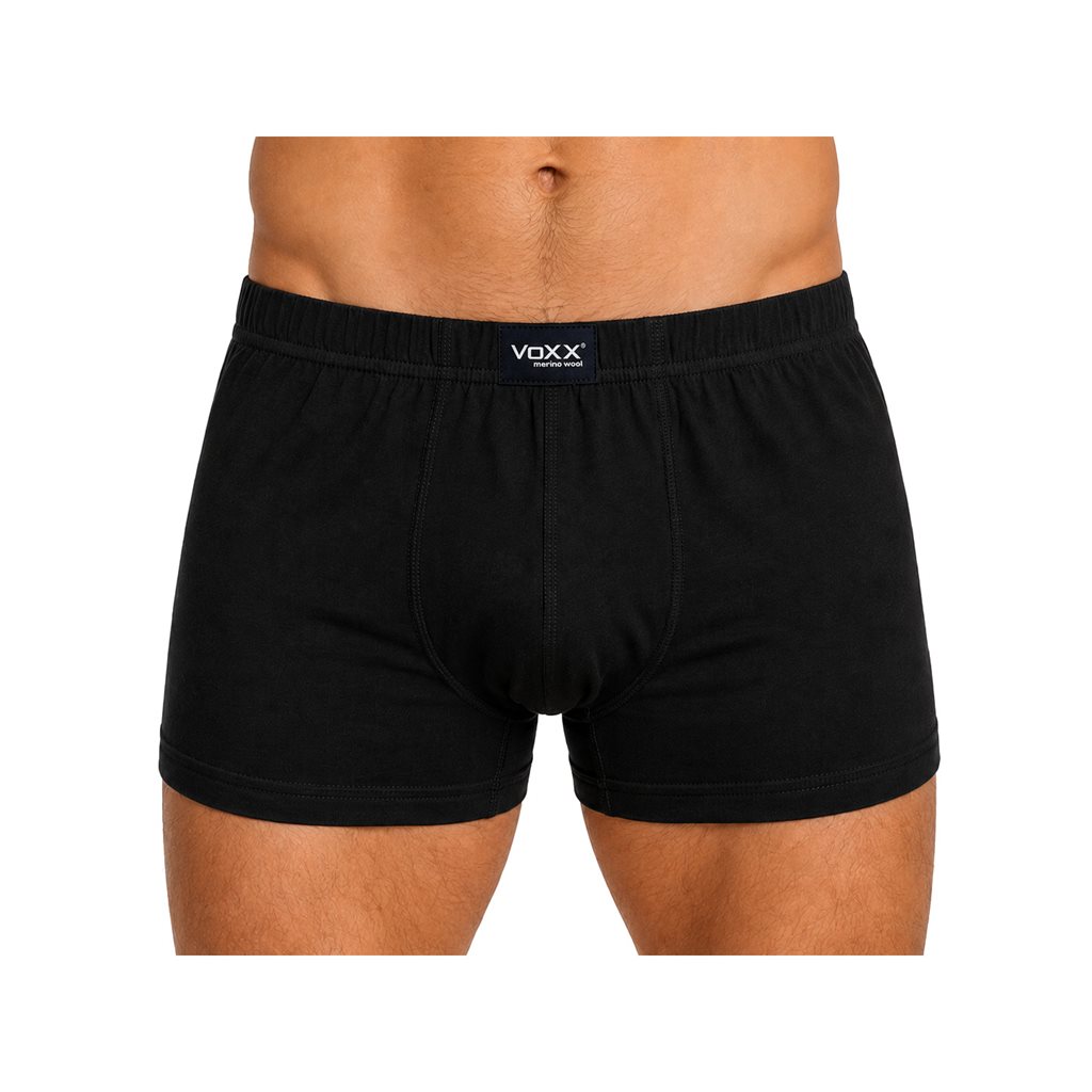 Trenky Boxerky funkční pánské MERINOWOOL 05 ČERNÉ vel. 3XL