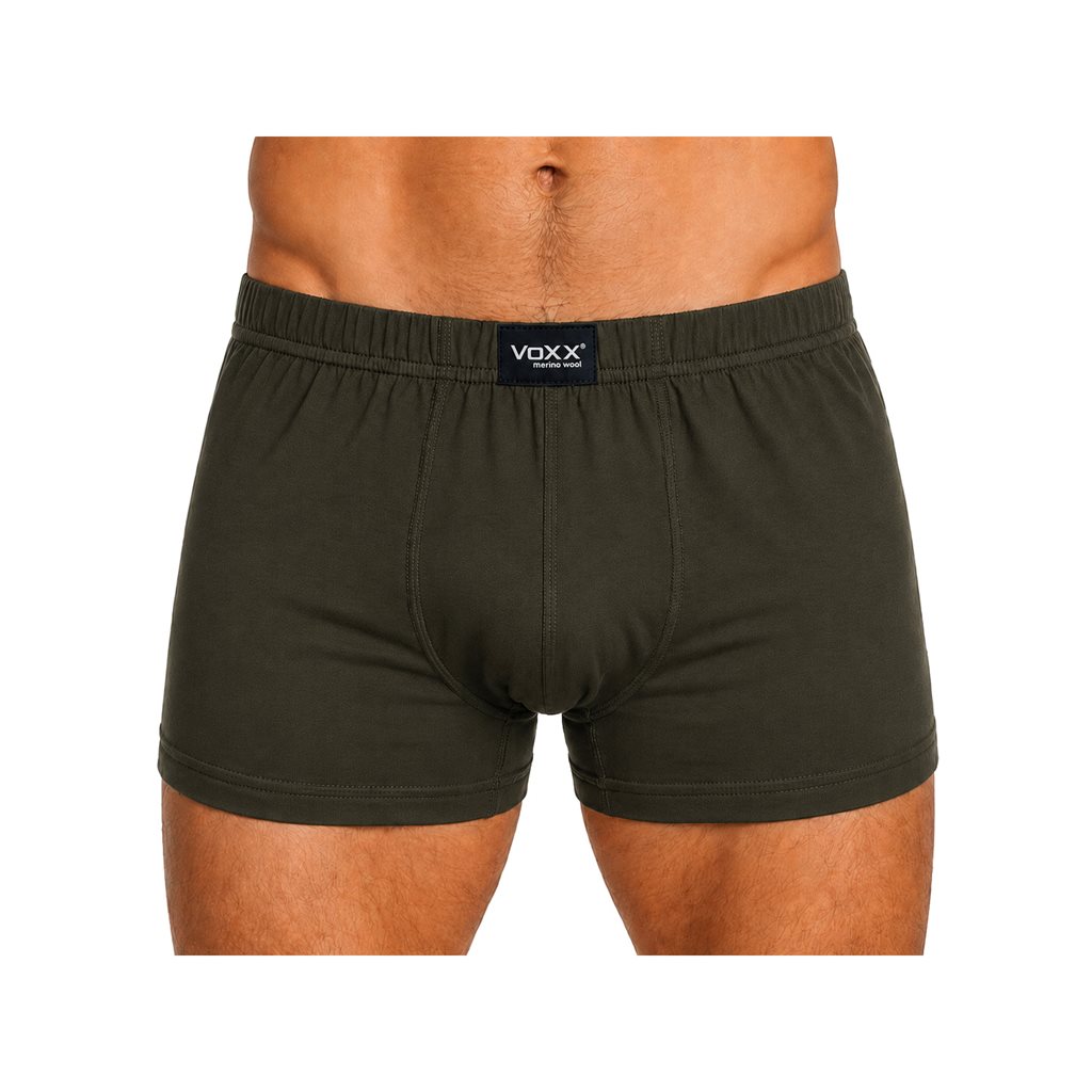 Trenky Boxerky funkční pánské MERINOWOOL 05 ZELENÉ