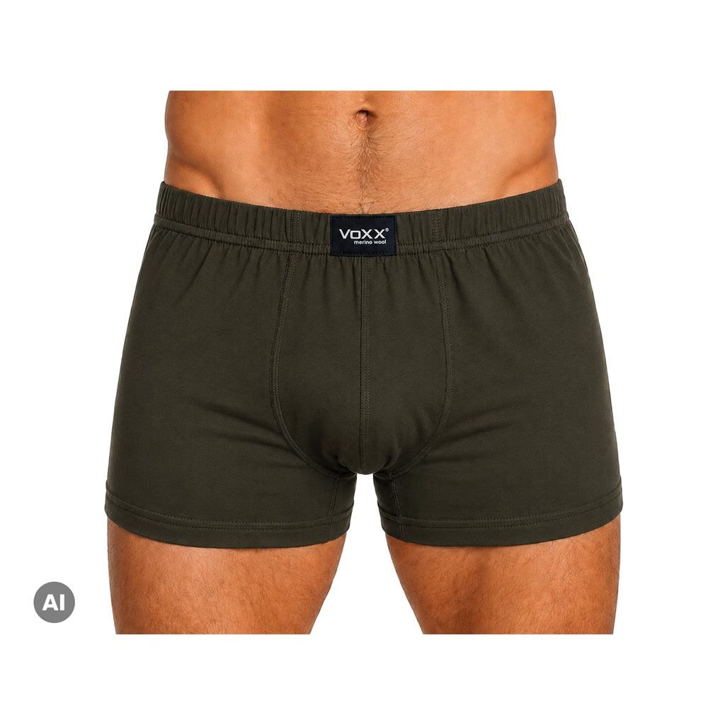 Trenky Boxerky funkční pánské MERINOWOOL 05 ZELENÉ vel. L