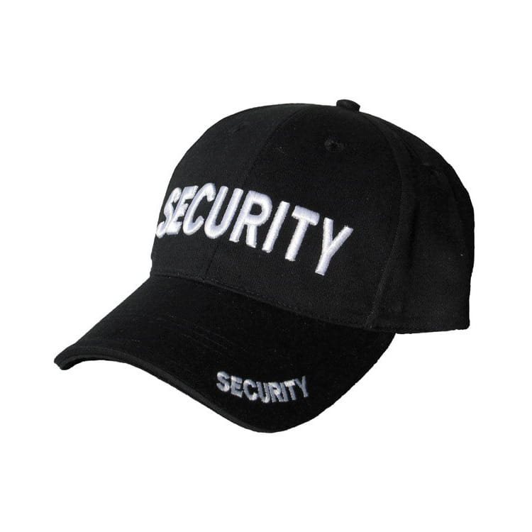 Levně KOMBAT čepice s výšivkou SECURITY ČERNÁ