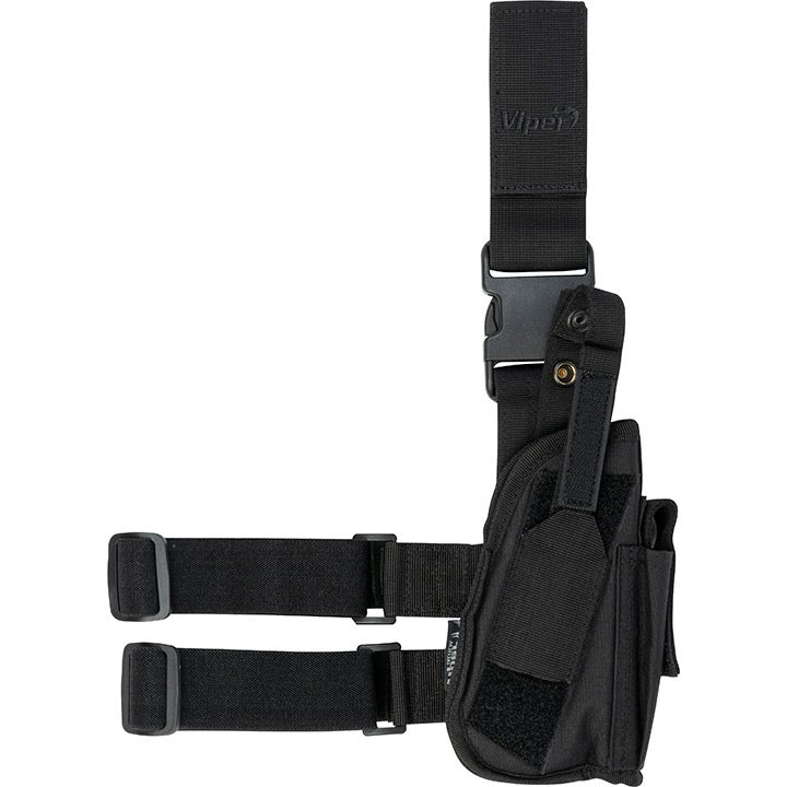 Levně Viper pouzdro pistolové TACTICAL stehenní ČERNÉ