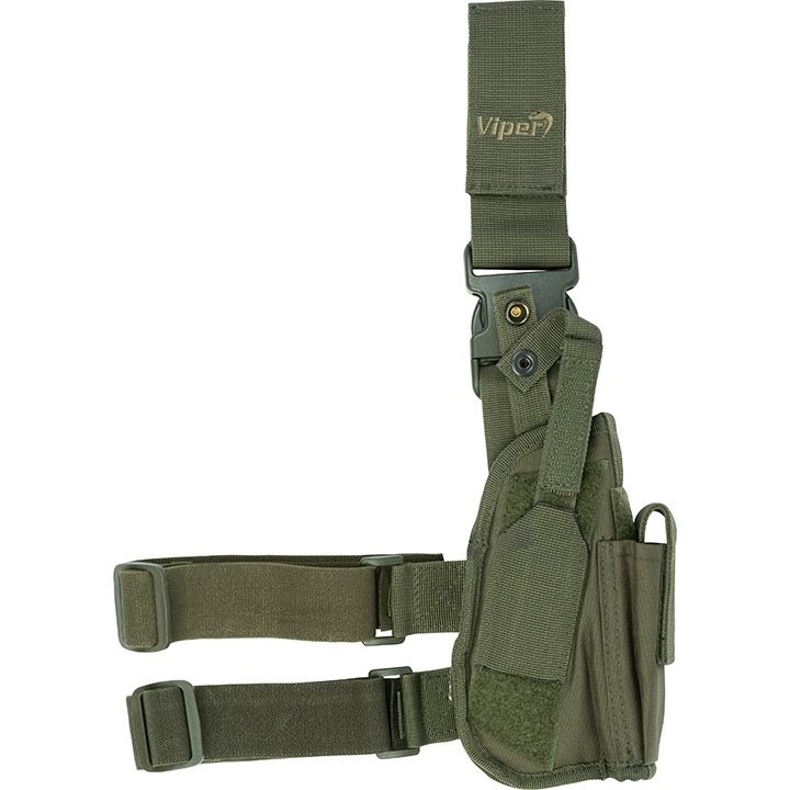 Levně Viper pouzdro pistolové TACTICAL stehenní ZELENÉ