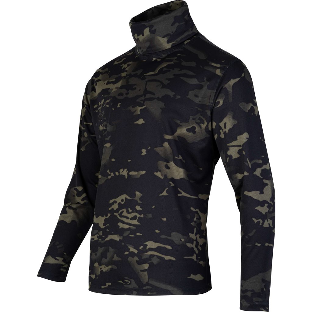 Levně Triko TACTICAL ROLLNECK s dlouhým rukávem VCAM BLACK