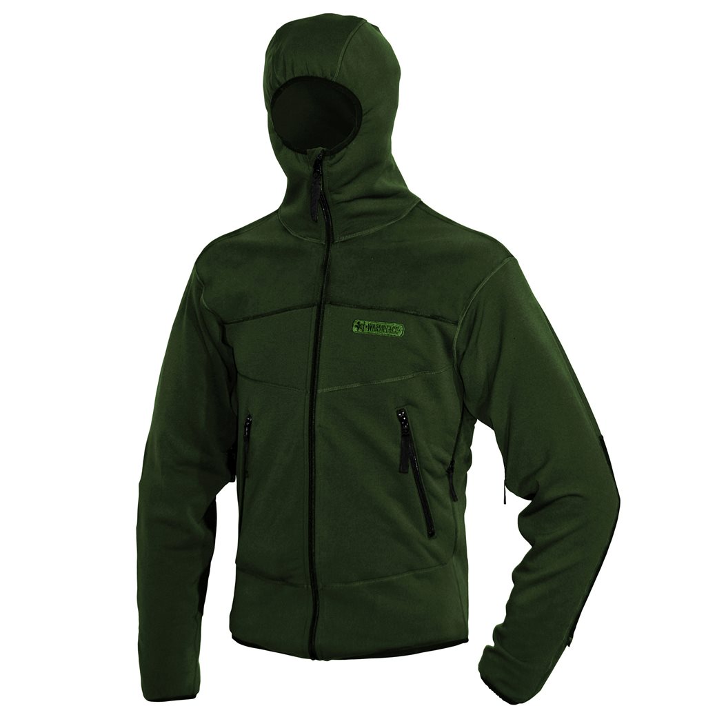 Levně Bunda s kapucí SNEAKER Polartec® alpine green