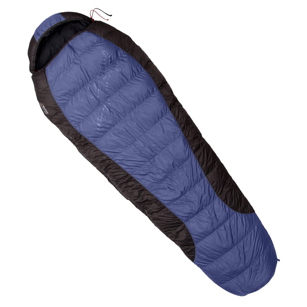 Levně WARMPEACE spacák péřový VIKING 600 MODRO-ČERNÝ