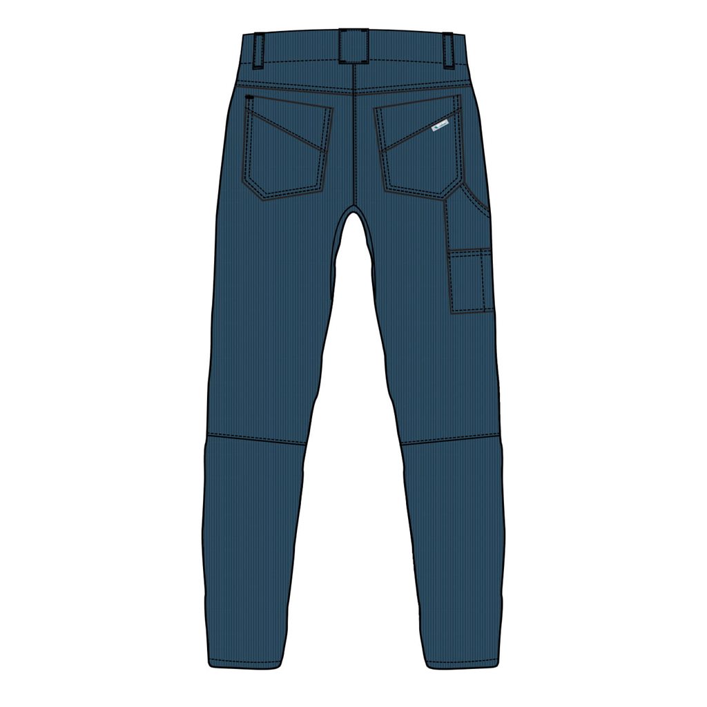 Kalhoty manšestrové DRIFT majolica blue