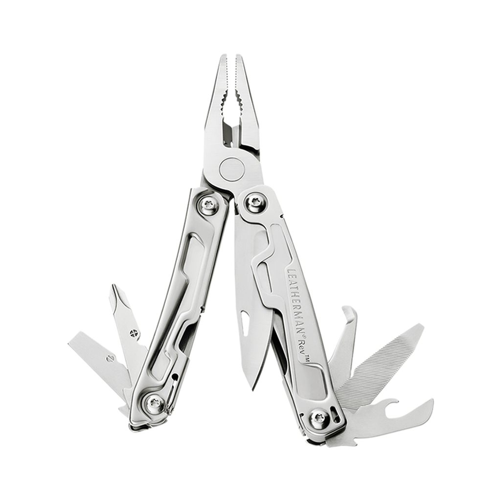 Levně Leatherman kleště multifunkční skládací REV STŘÍBRNÉ