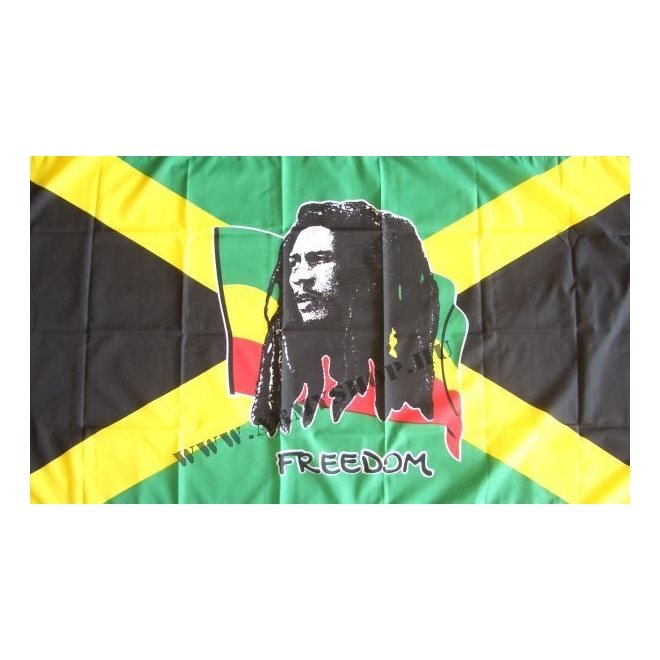Levně Vlajka Bob Marley JAMAJKA