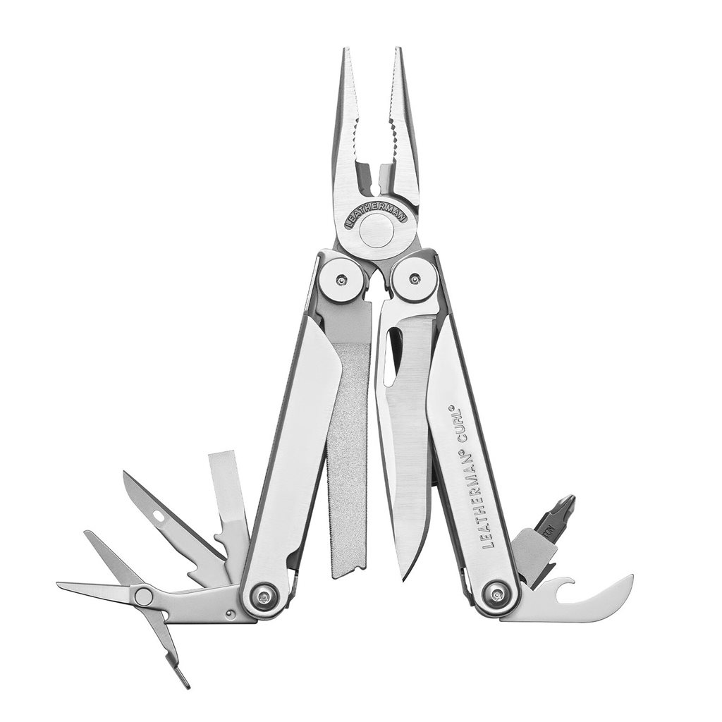Levně Leatherman kleště multifunkční skládací CURL STŘÍBRNÉ