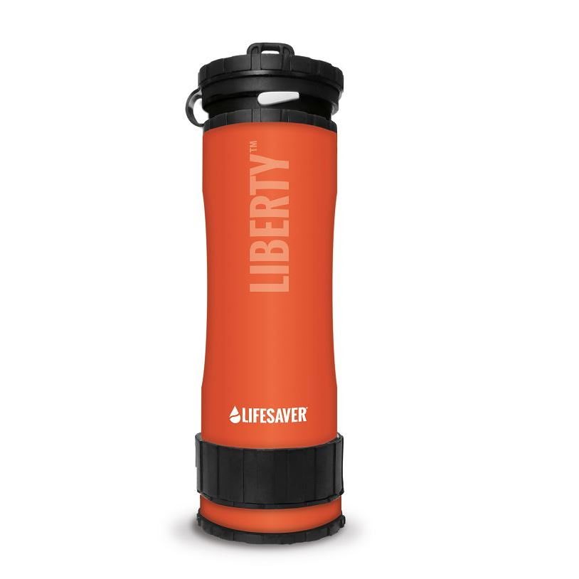 Levně Láhev filtrační LIFESAVER LIBERTY ORANŽOVÁ