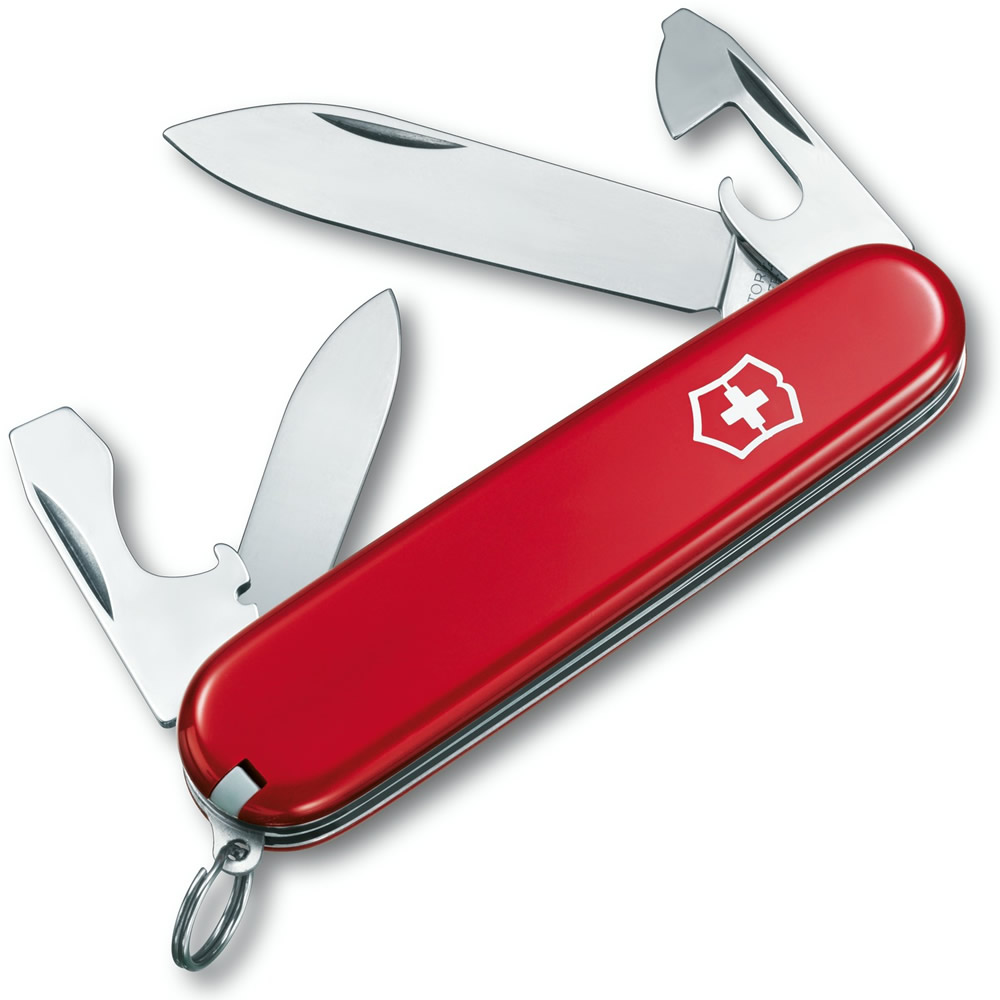 Levně VICTORINOX nůž kapesní RECRUIT 84mm ČERVENÝ