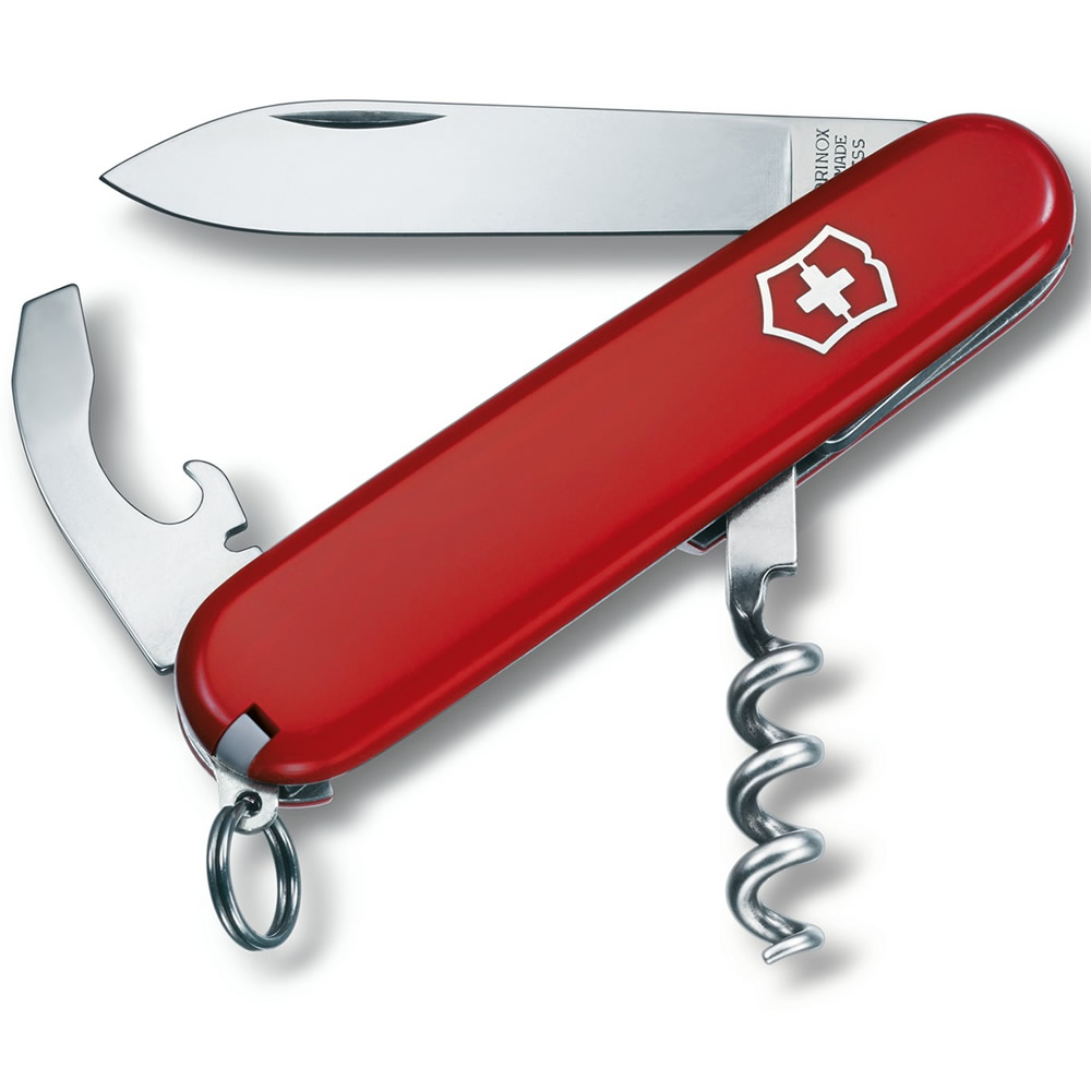 Levně VICTORINOX nůž kapesní WAITER 84mm ČERVENÝ