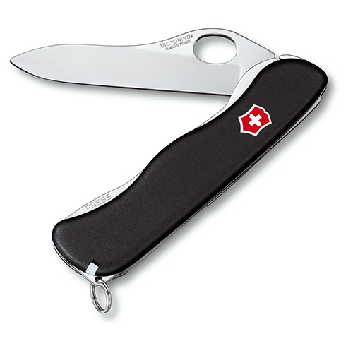 Levně VICTORINOX nůž kapesní SENTINEL s klipem rovné ostří 111mm ČERNÝ
