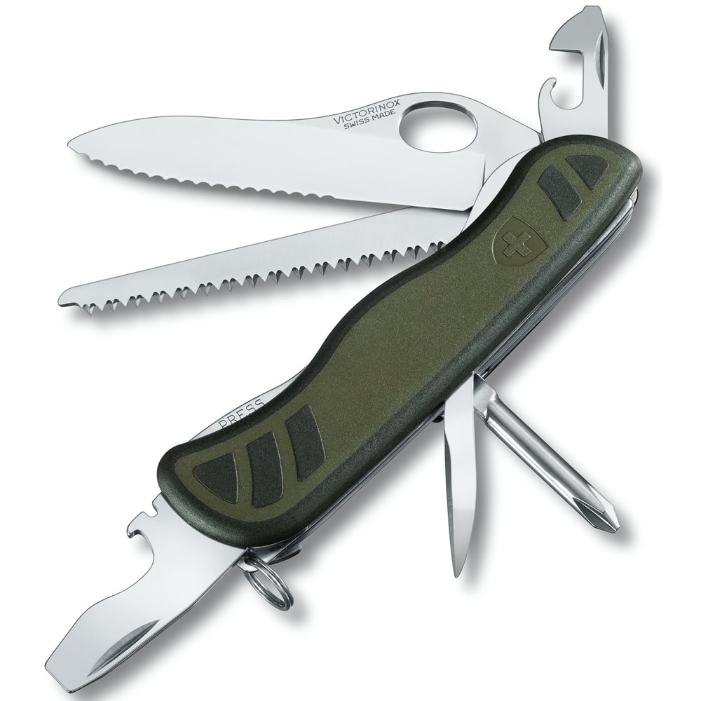Levně VICTORINOX nůž kapesní SOLDIER 111mm ZELENÁ/ČERNÁ