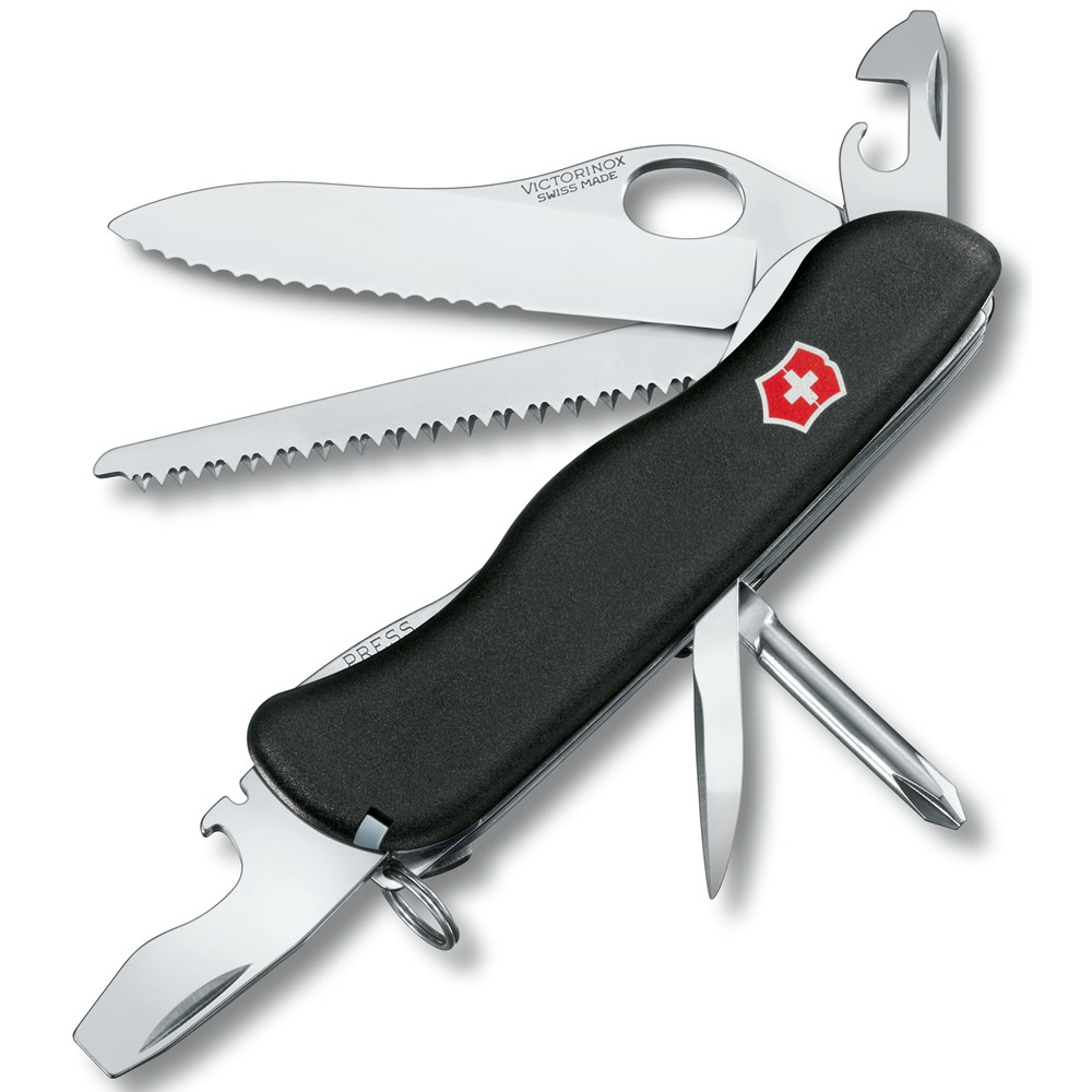 Levně VICTORINOX nůž kapesní TRAILMASTER ONE HAND 111mm ČERNÝ