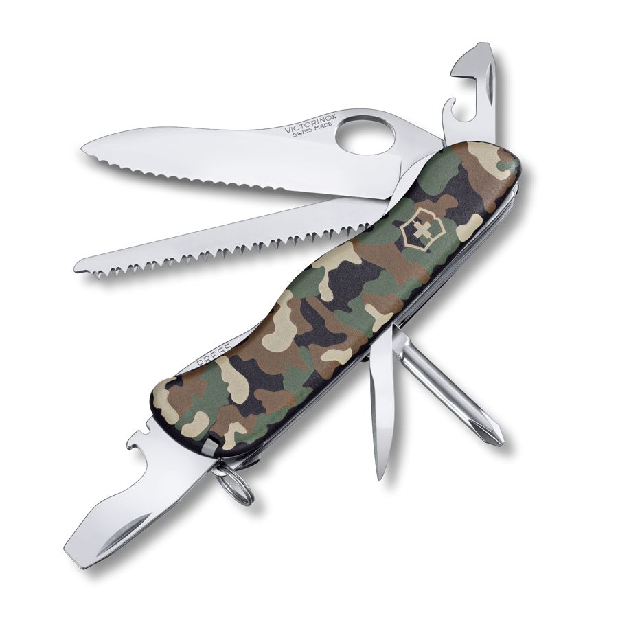 Levně VICTORINOX nůž kapesní TRAILMASTER ONE HAND 111mm maskovaný CAMO WOODLAND