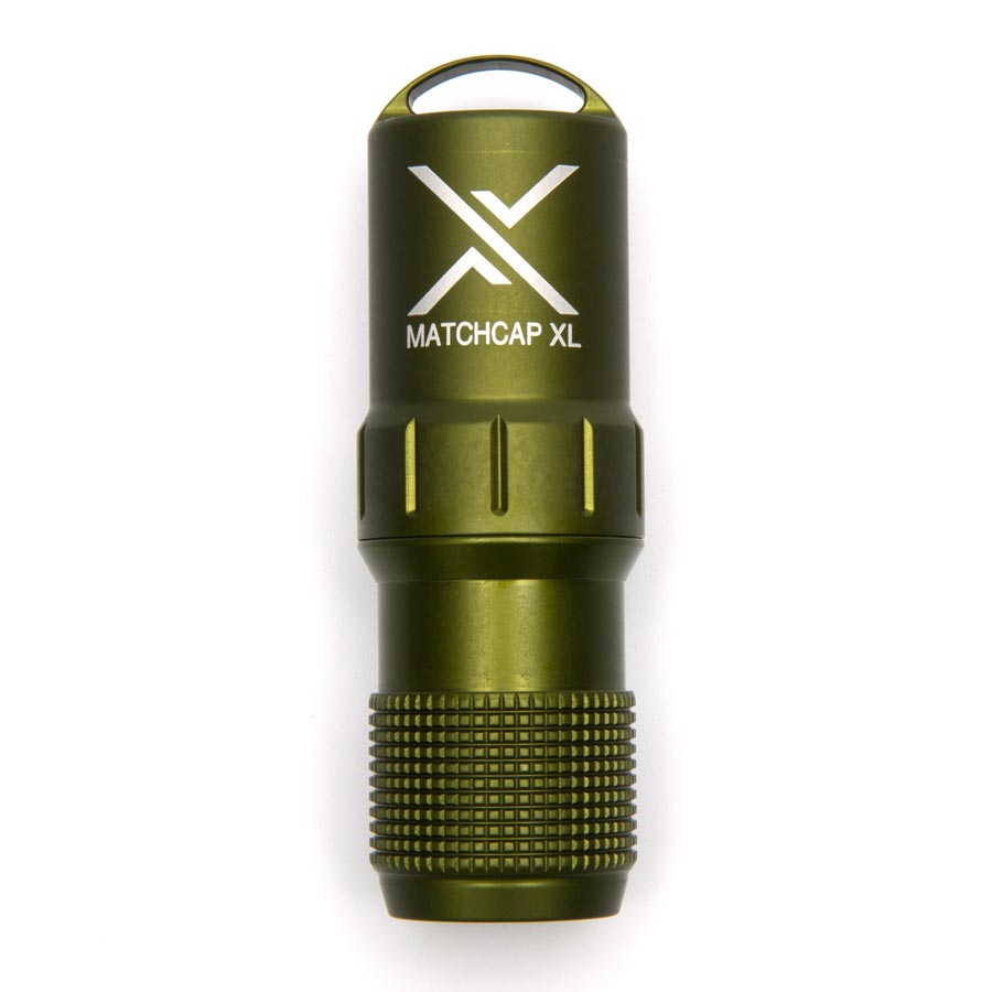 Levně Pouzdro na sirky EXOTAC MATCHCAP™ XL ZELENÉ