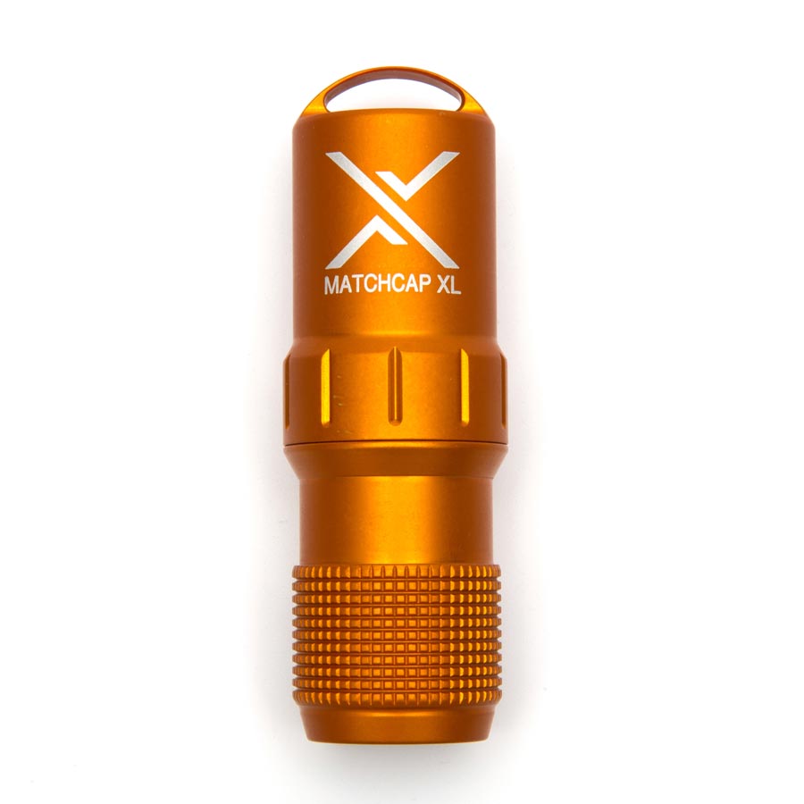 Levně Pouzdro na sirky EXOTAC MATCHCAP™ XL ORANŽOVÉ