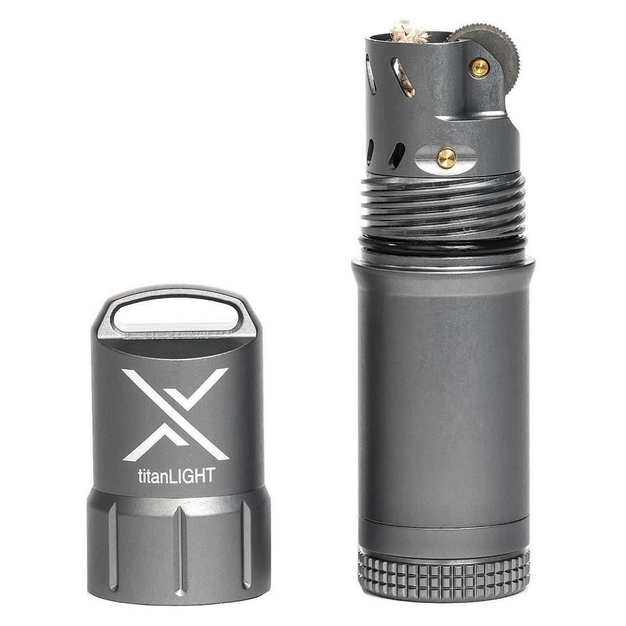 Levně EXOTAC zapalovač titanLIGHT voděodolný ŠEDÝ